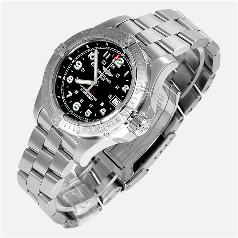 breitling colt chronometer 41mm stainless steel quartz watch a74380|Breitling colt.